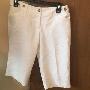 Iz Byer California White capris pants